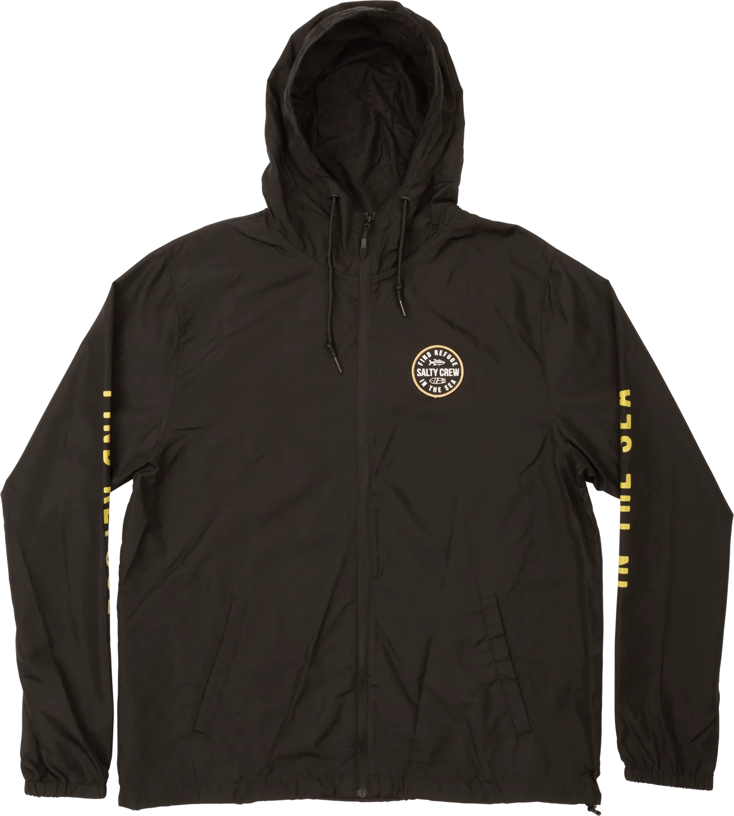 Salty Crew Twin Fin Windbreaker - Black