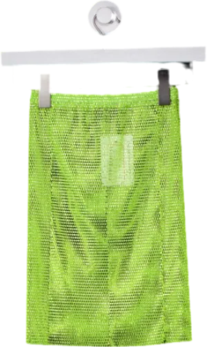 Santa Brands Green Neon Lime Mini Skirt UK XS/S