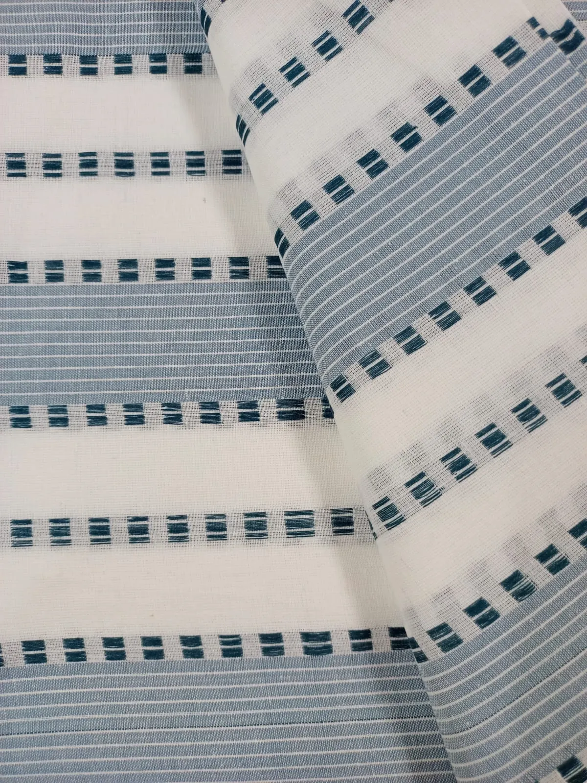 Semi Handloom Pure Cotton Fabric