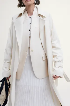 Sheer Pleat Skirt in White (Sold Out)
