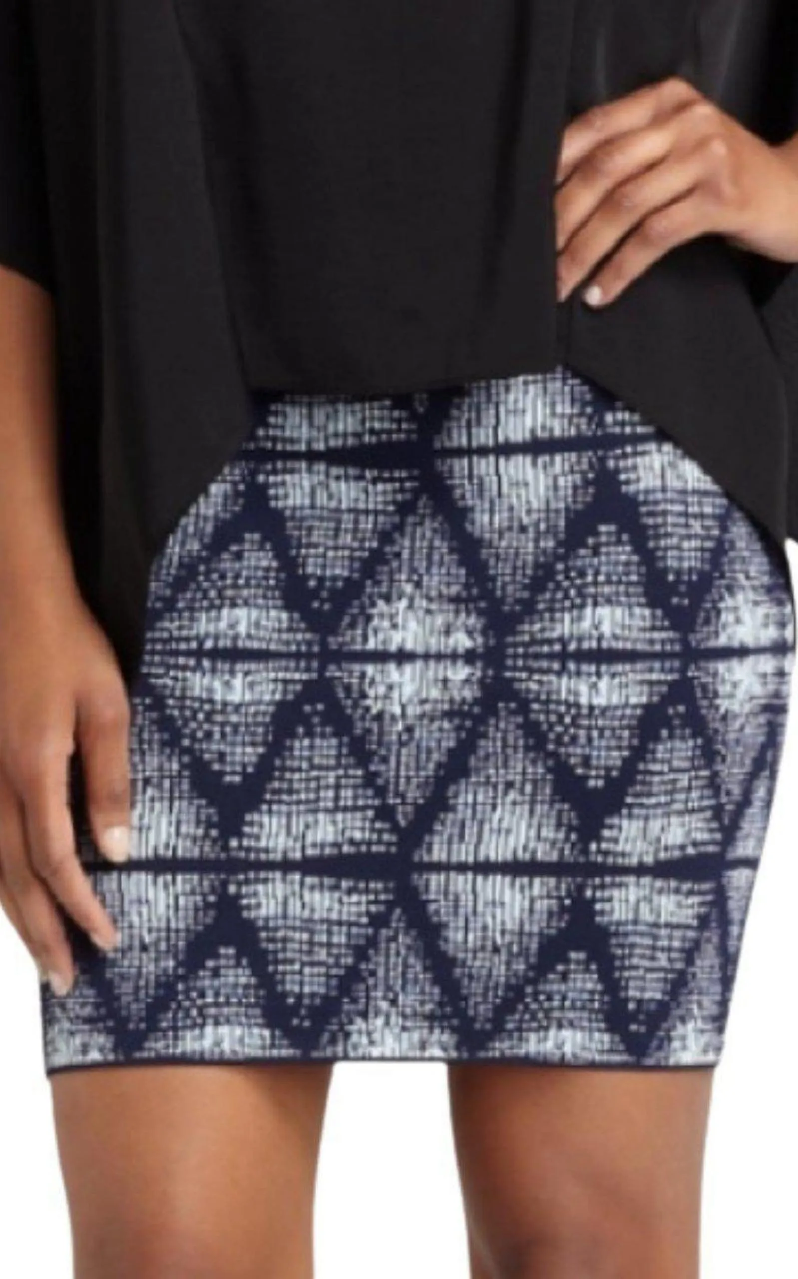 Simone Abstract Tribal Print Skirt