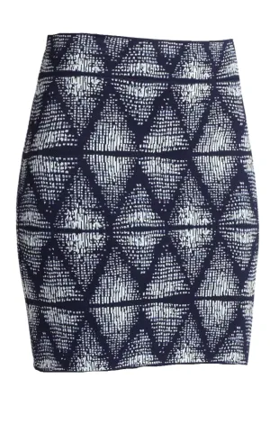 Simone Abstract Tribal Print Skirt