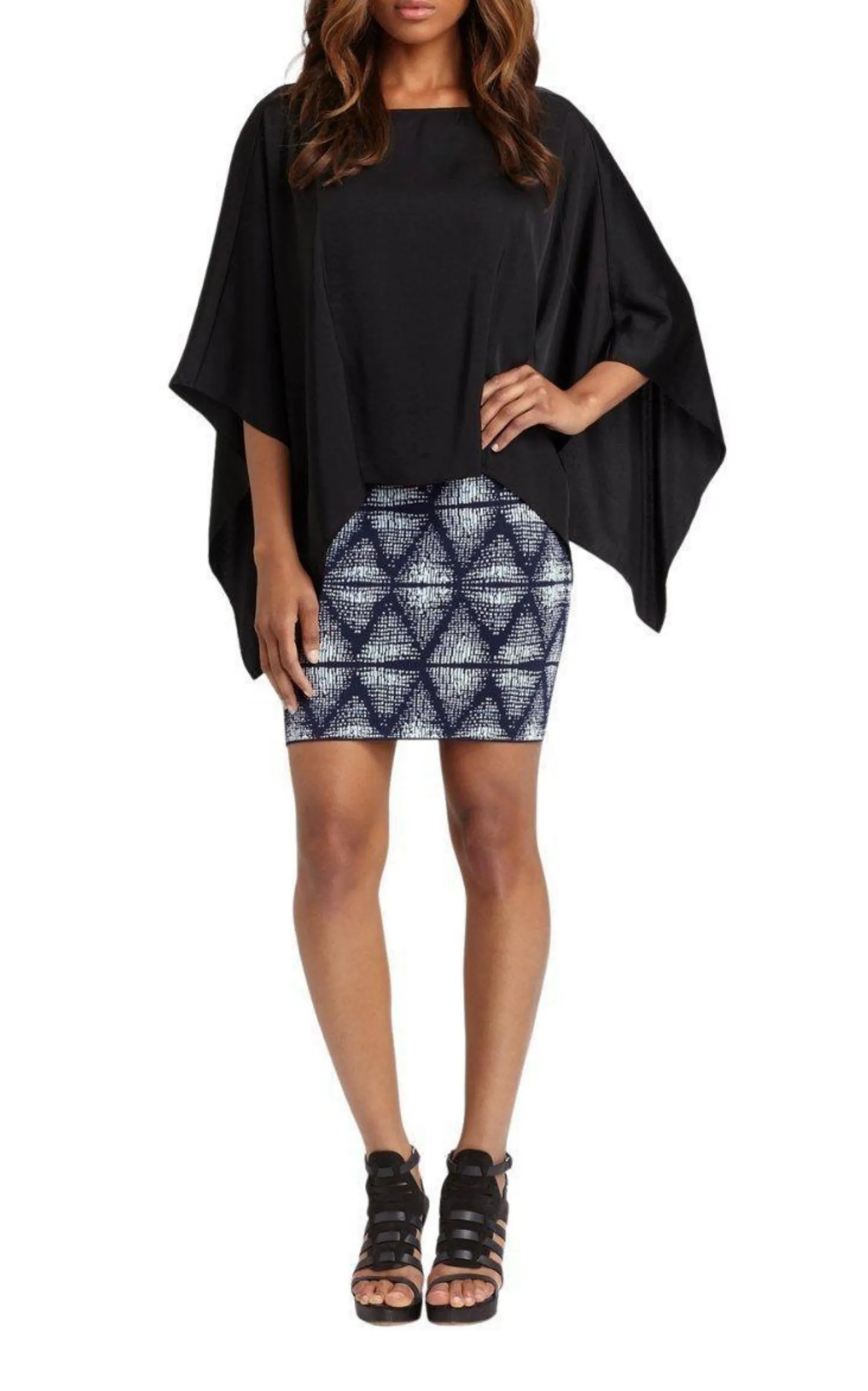 Simone Abstract Tribal Print Skirt