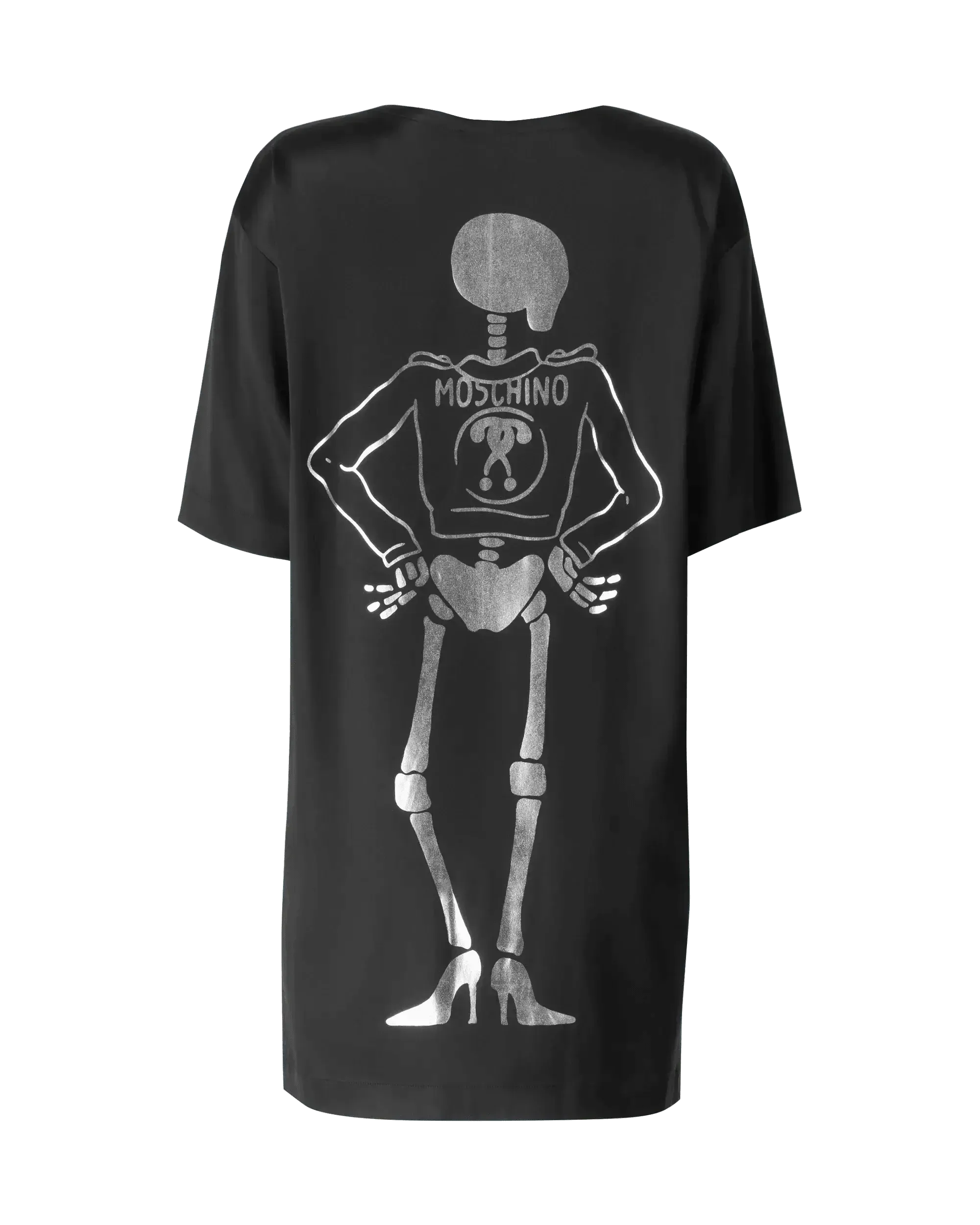 Skeleton Print T-Shirt Dress