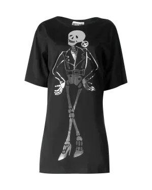 Skeleton Print T-Shirt Dress