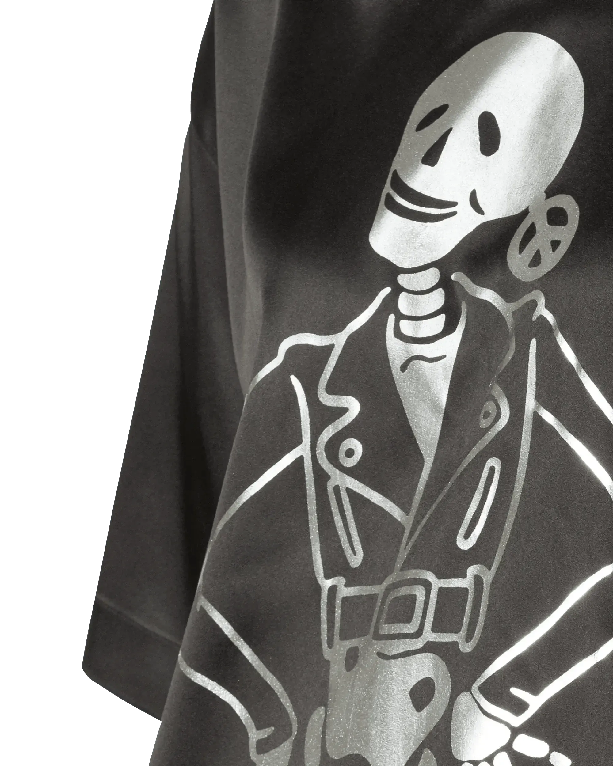 Skeleton Print T-Shirt Dress