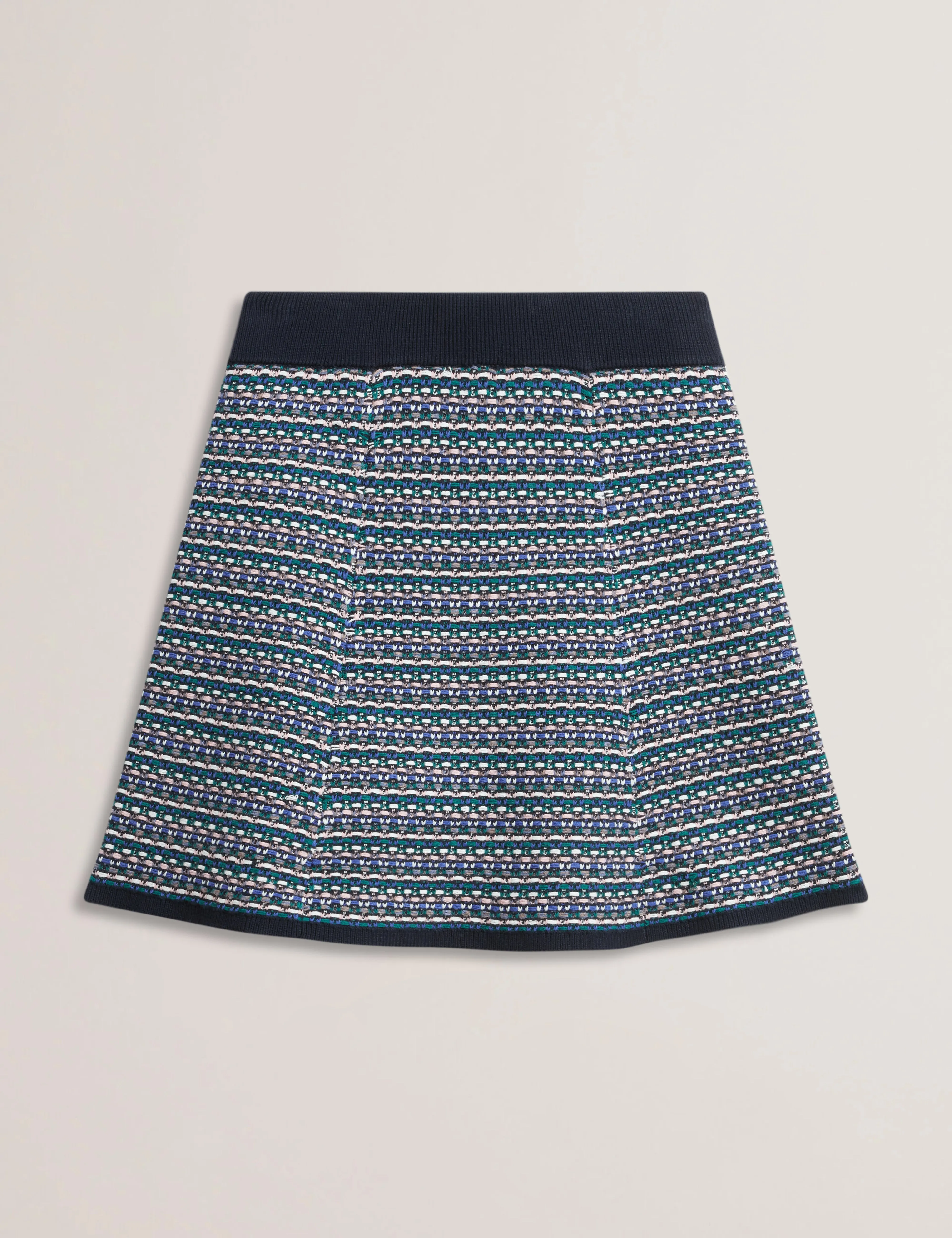 Skylhaa Interest Stitch Knitted Mini Skirt Navy