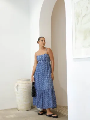 Sleeveless Back Tie Up Maxi Dress