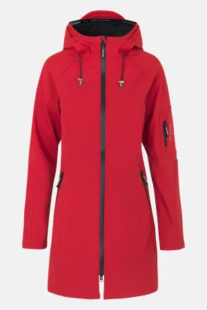 Softshell Regenmantel - Deep Red