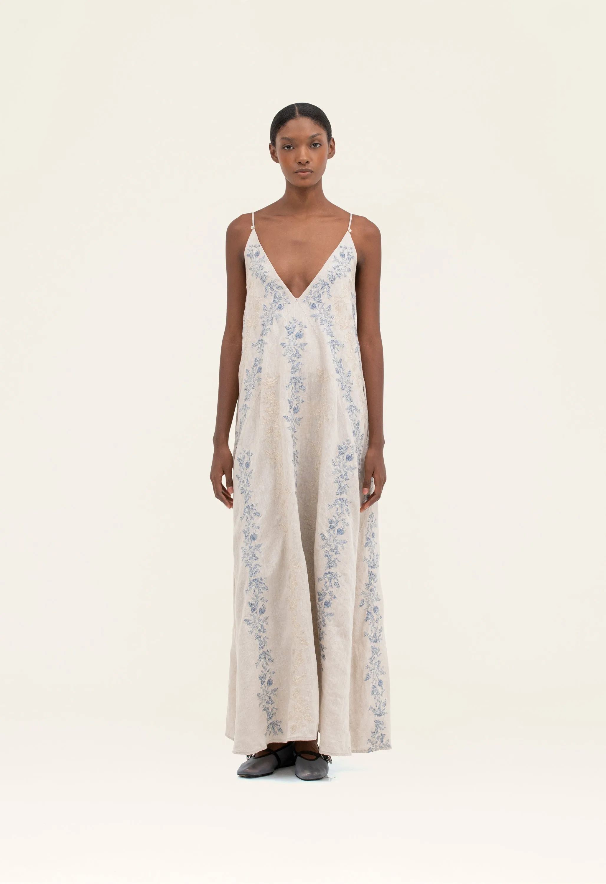 Soledad Bougainvillea Maxi Dress