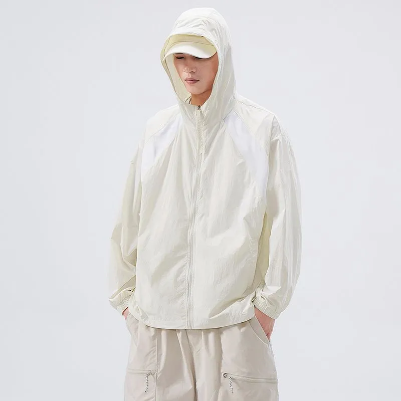 Solid Color Summer Windbreaker with UPF50  Sun Protection