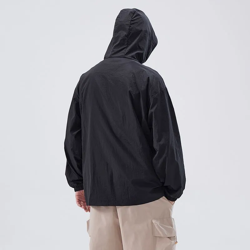 Solid Color Summer Windbreaker with UPF50  Sun Protection