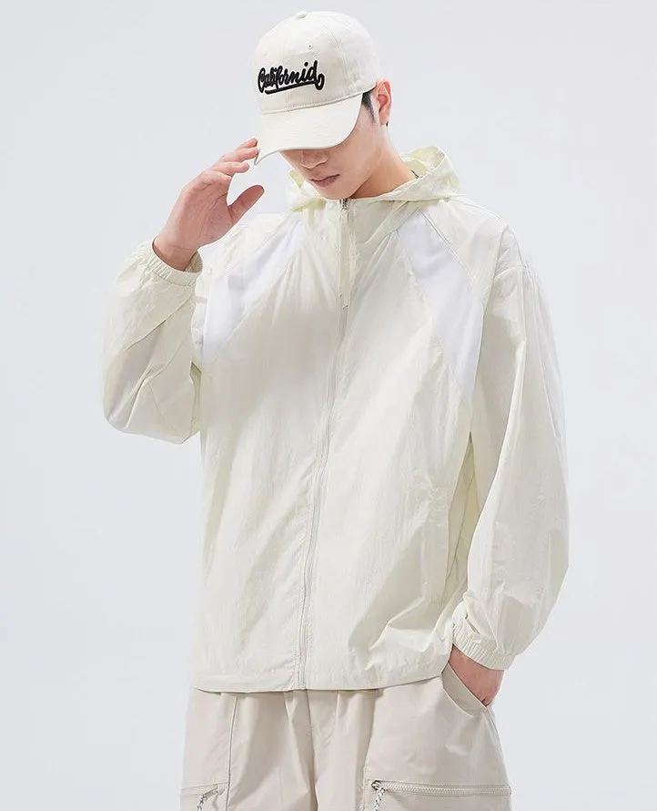Solid Color Summer Windbreaker with UPF50  Sun Protection