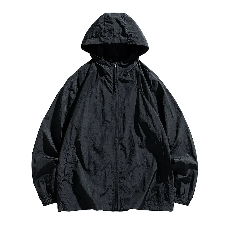 Solid Color Summer Windbreaker with UPF50  Sun Protection
