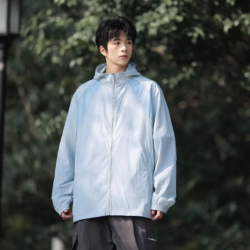Solid Color Summer Windbreaker with UPF50  Sun Protection