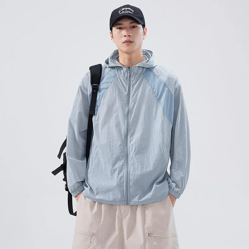 Solid Color Summer Windbreaker with UPF50  Sun Protection