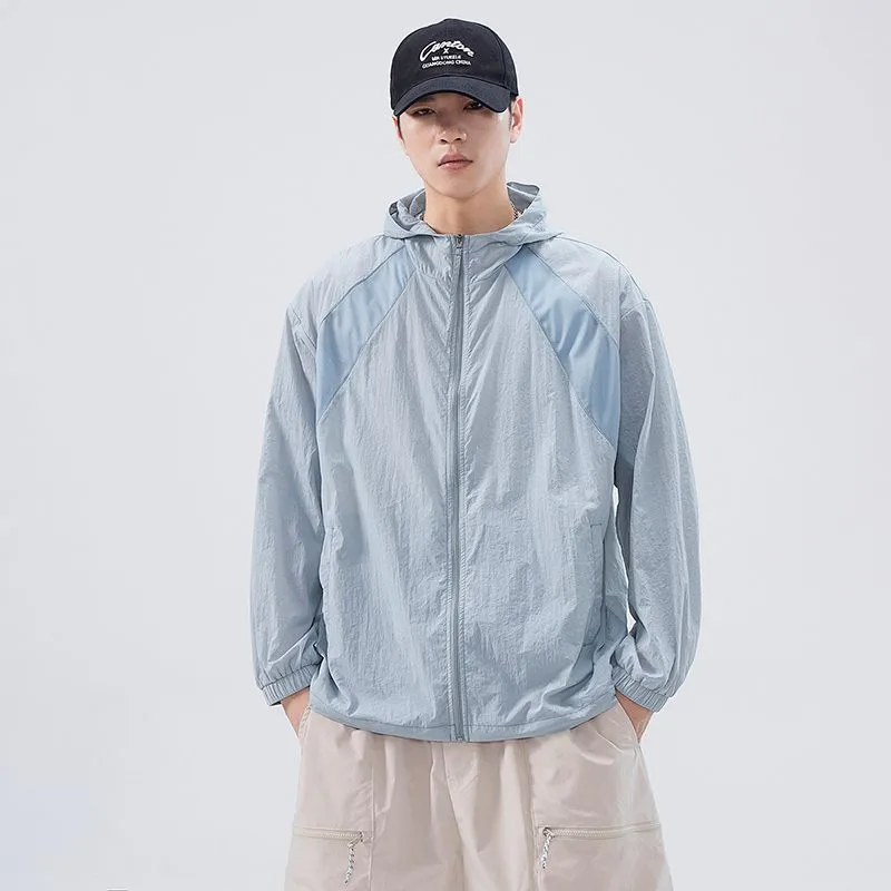 Solid Color Summer Windbreaker with UPF50  Sun Protection