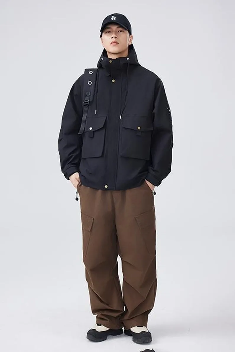 Solid Color Windproof Raincoat for Outdoor Adventures