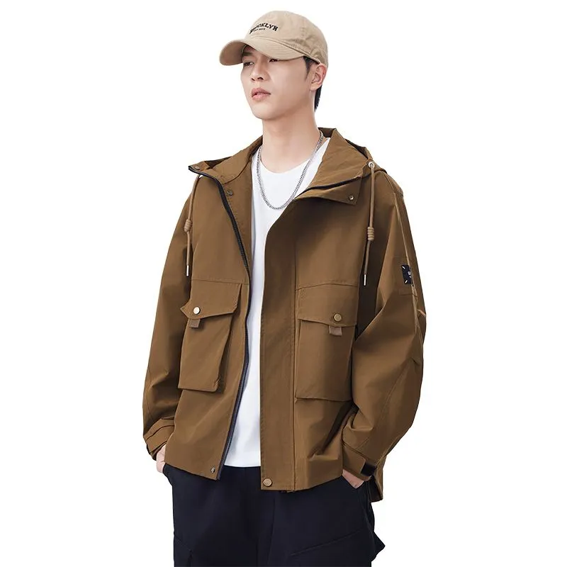 Solid Color Windproof Raincoat for Outdoor Adventures