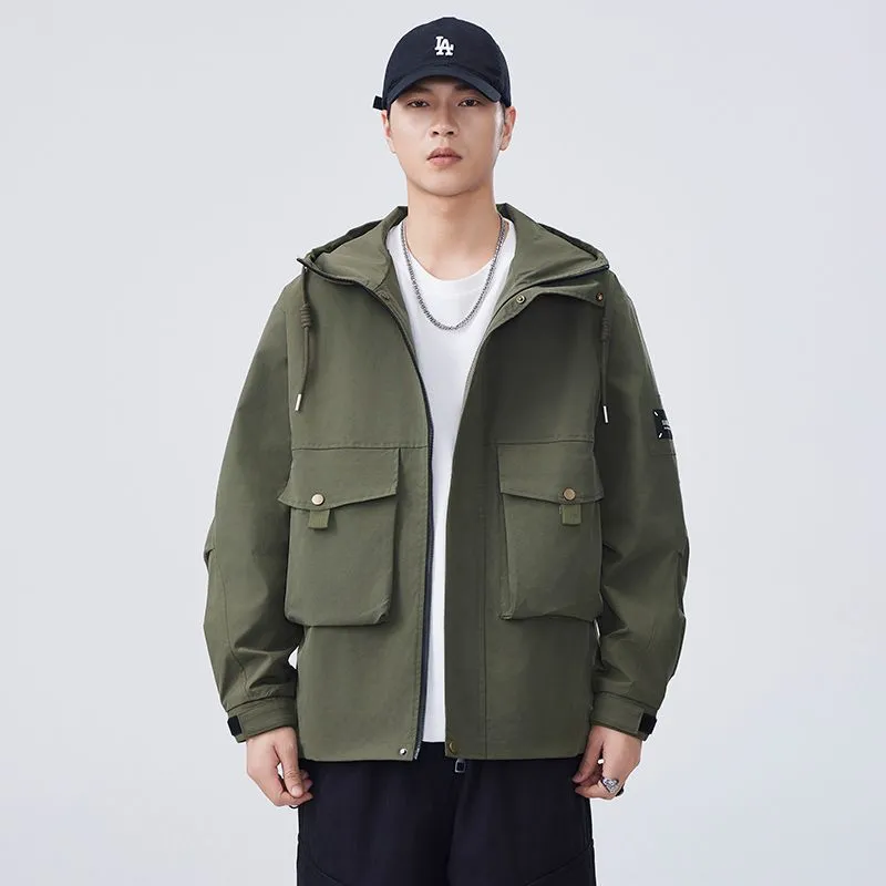 Solid Color Windproof Raincoat for Outdoor Adventures