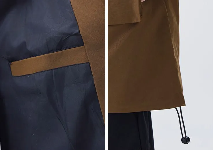 Solid Color Windproof Raincoat for Outdoor Adventures