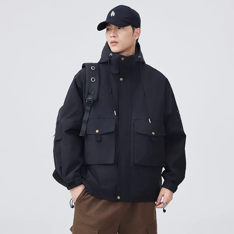 Solid Color Windproof Raincoat for Outdoor Adventures