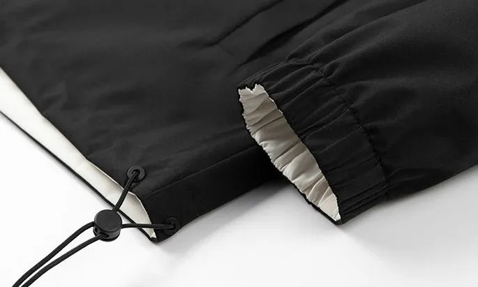 Solid Relaxed-Fit Double-Sided Rain Jacket for Ultimate Comfort