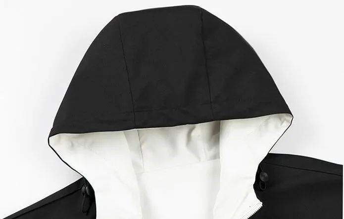 Solid Relaxed-Fit Double-Sided Rain Jacket for Ultimate Comfort