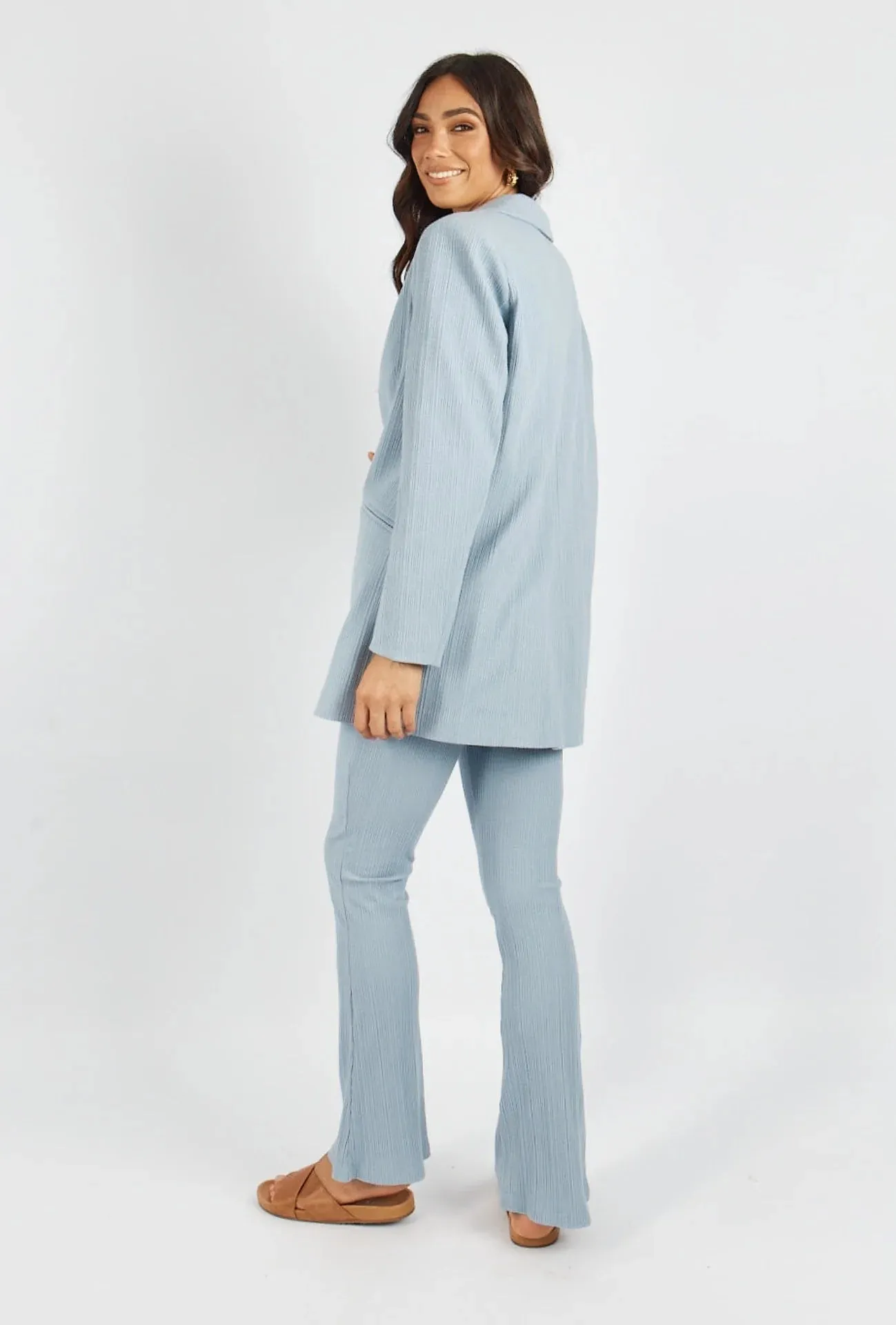 Sophie Flared Pants Dusty Blue