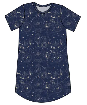 Space Explorer Ladies' T-Shirt Dress