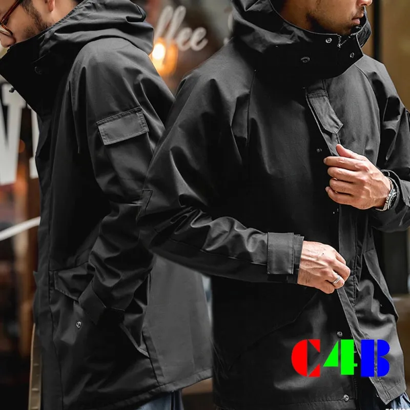 Sports Hooded Jacket Motorcycle Black Windbreaker