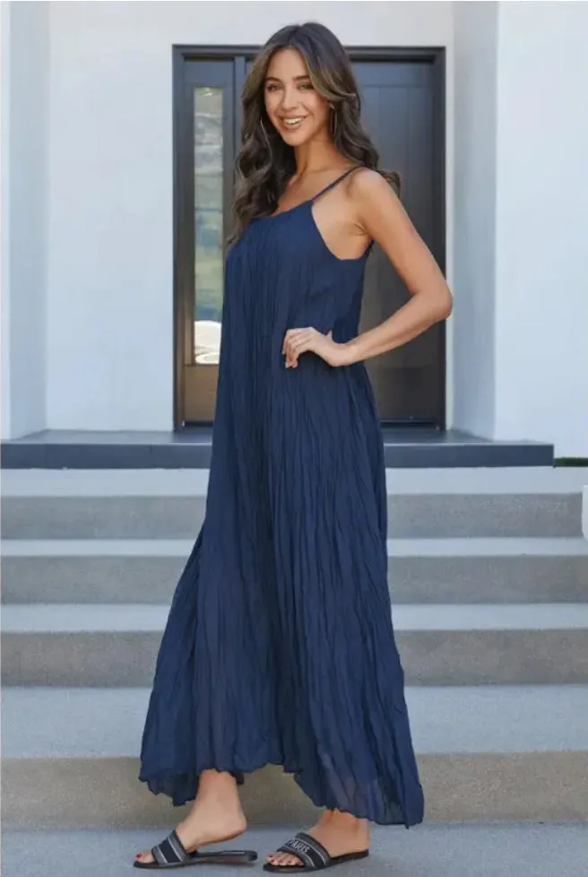 Strappy Gauze Maxi Dress