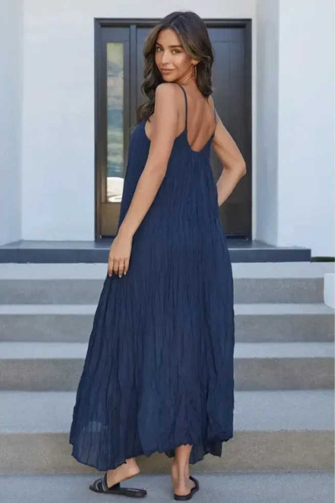 Strappy Gauze Maxi Dress