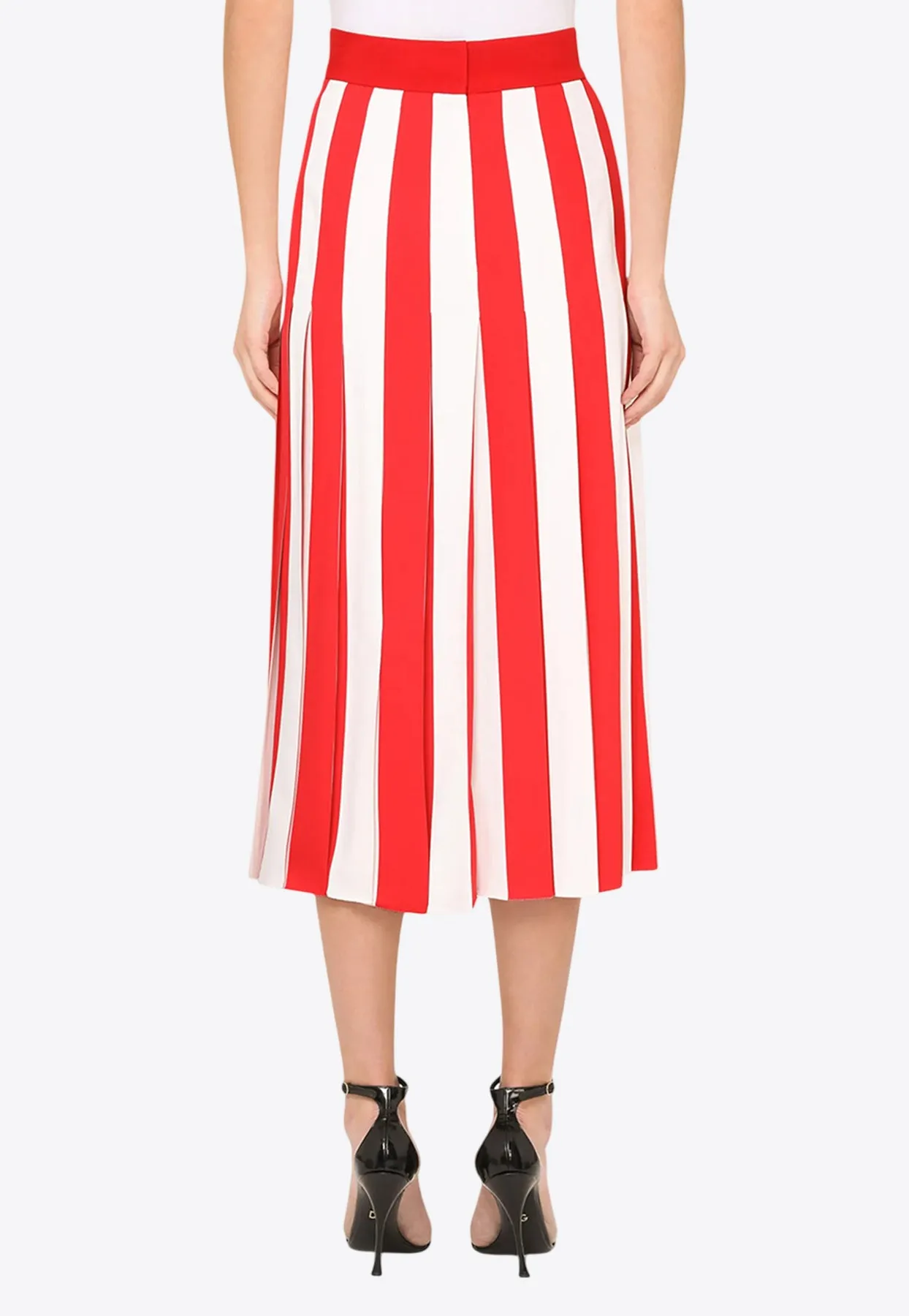 Striped Cady Midi Skirt