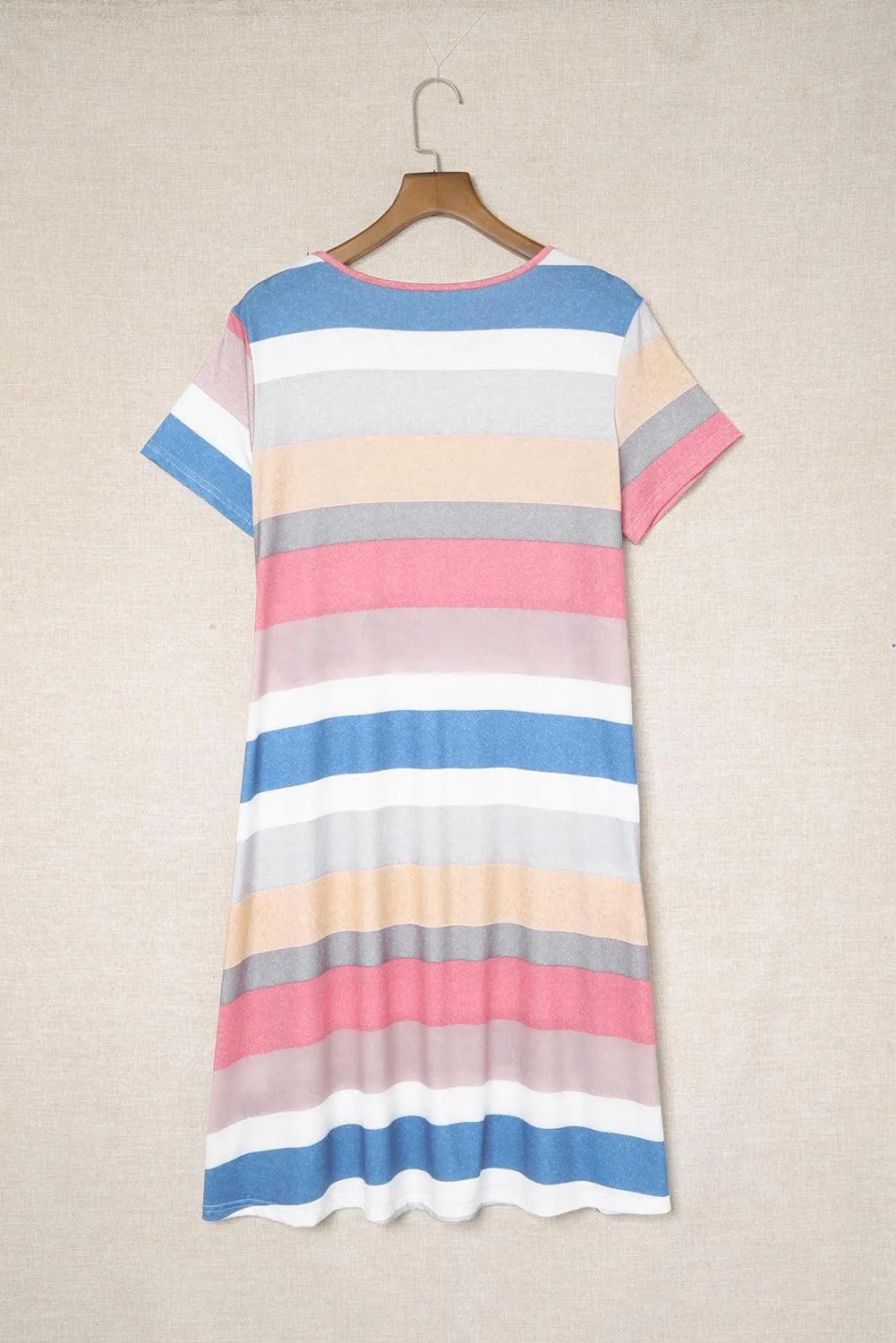 Striped Pocket Tee Dress