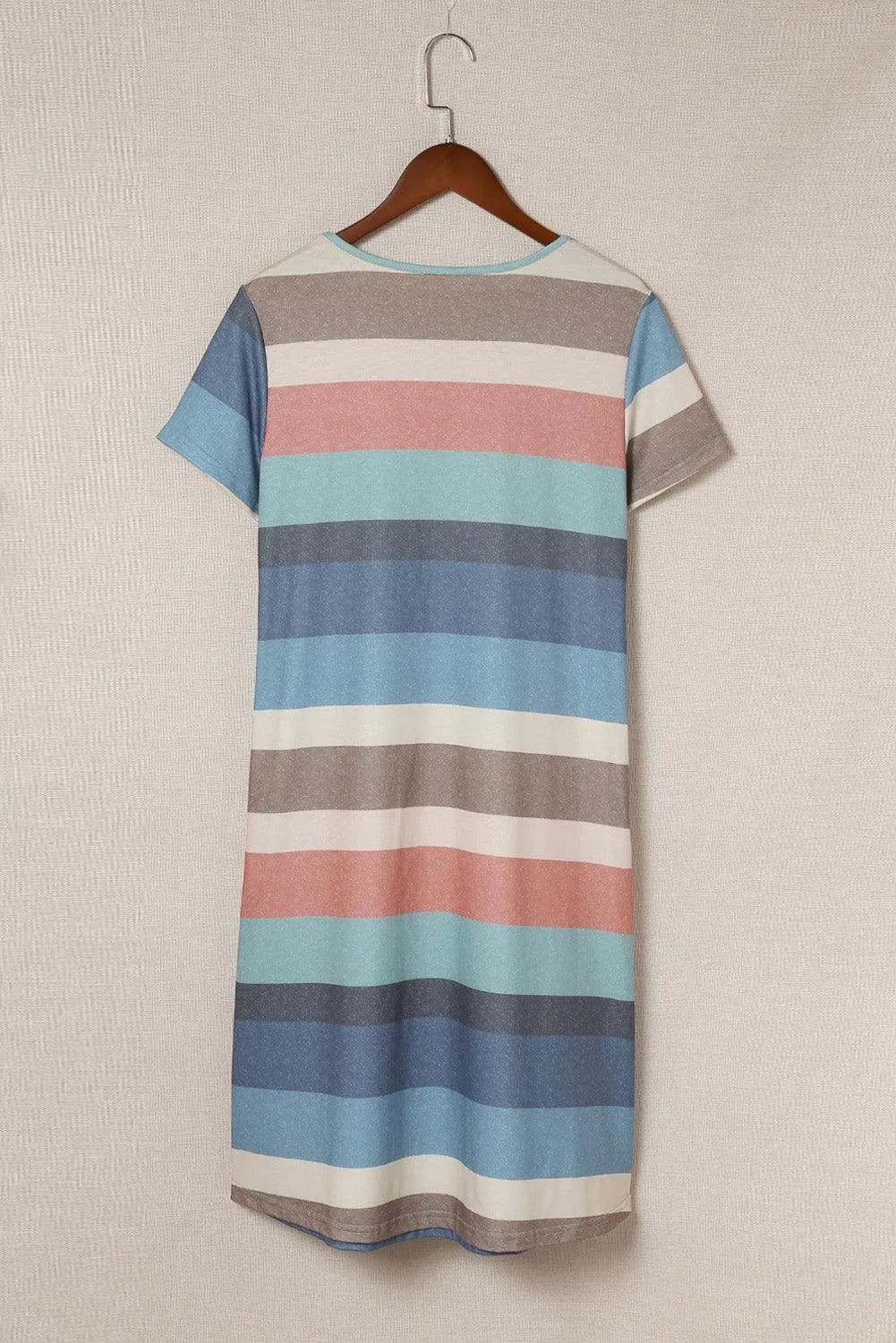 Striped Pocket Tee Dress