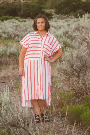 Striped Shirt Dress