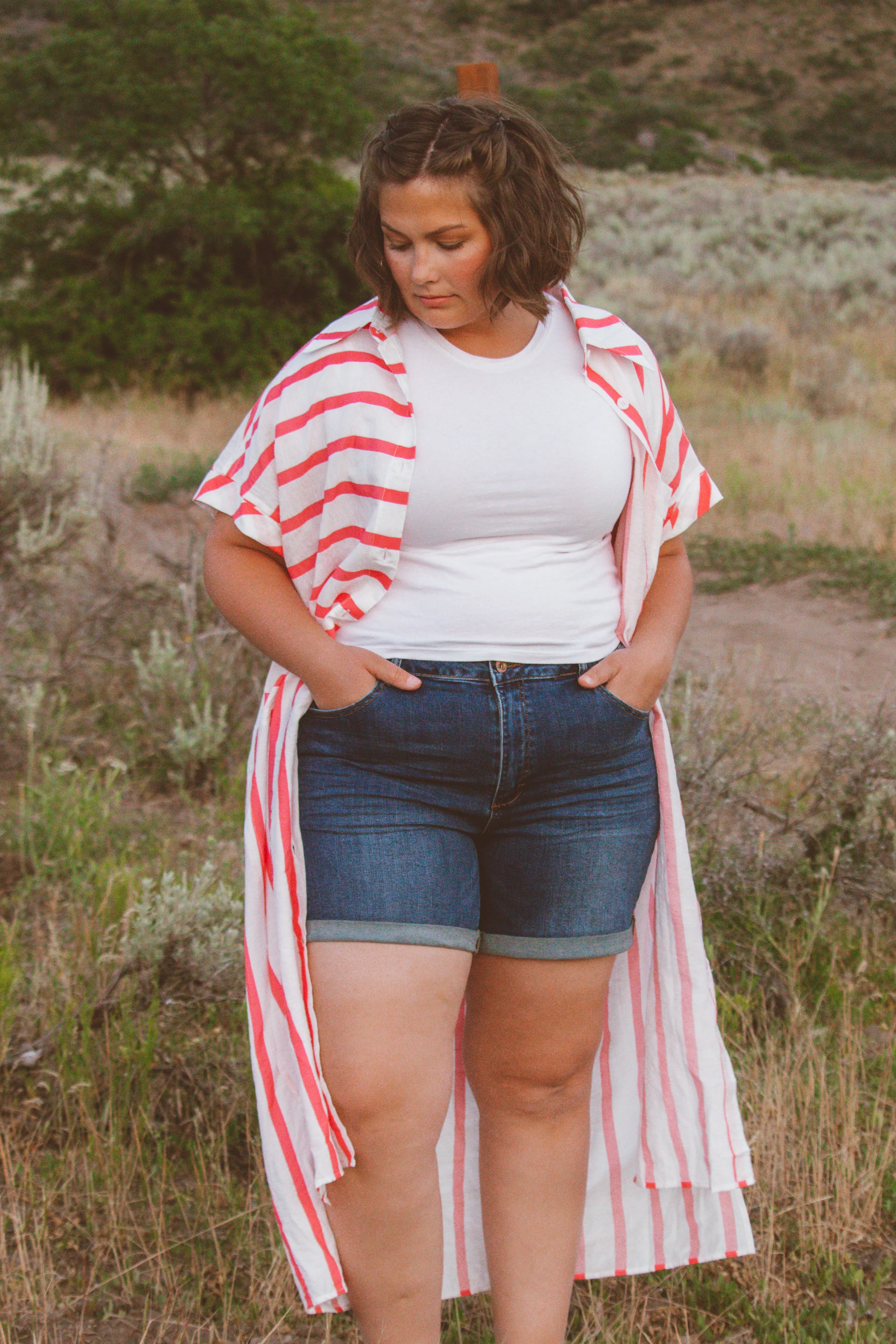Striped Shirt Dress