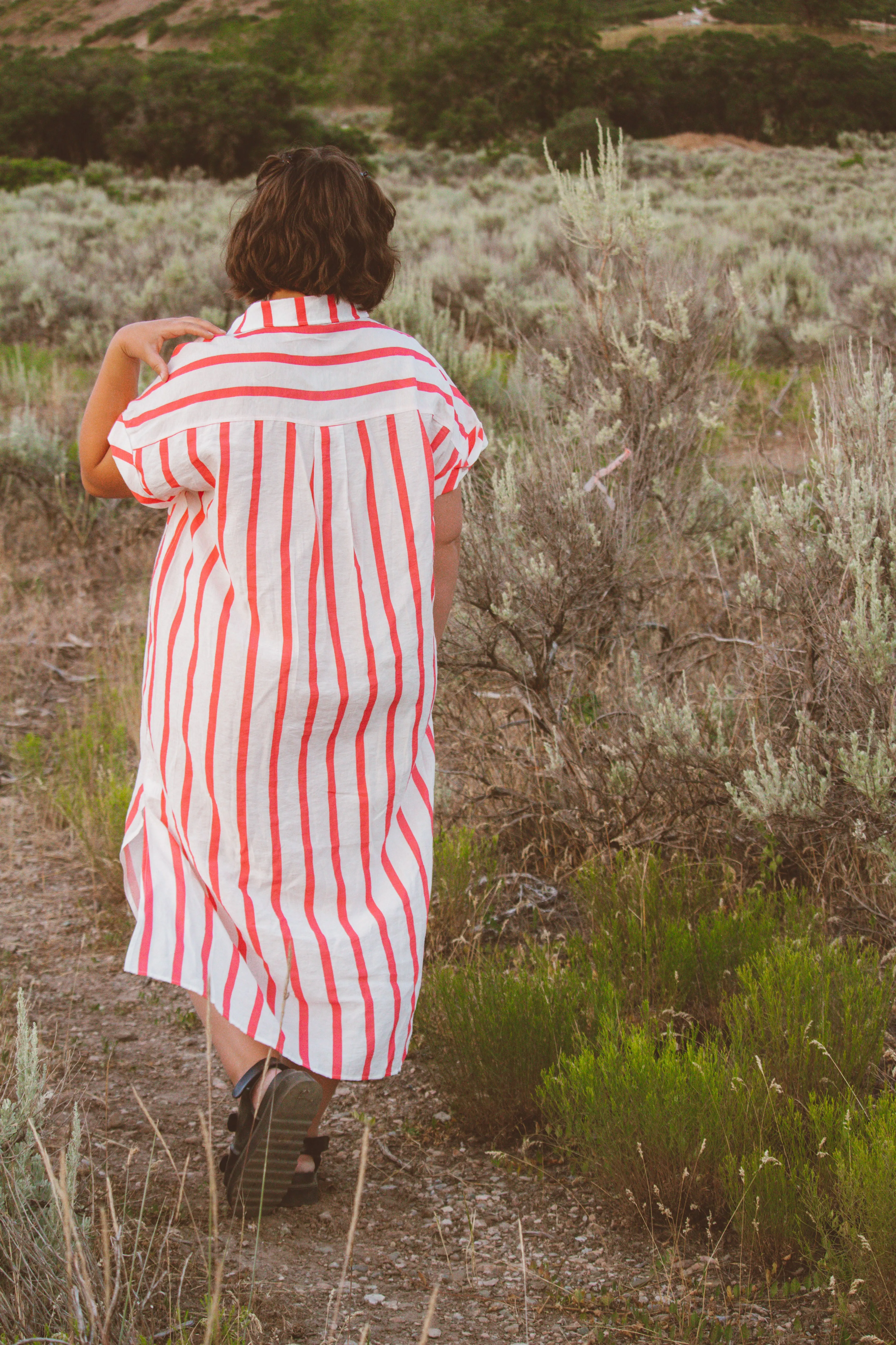 Striped Shirt Dress