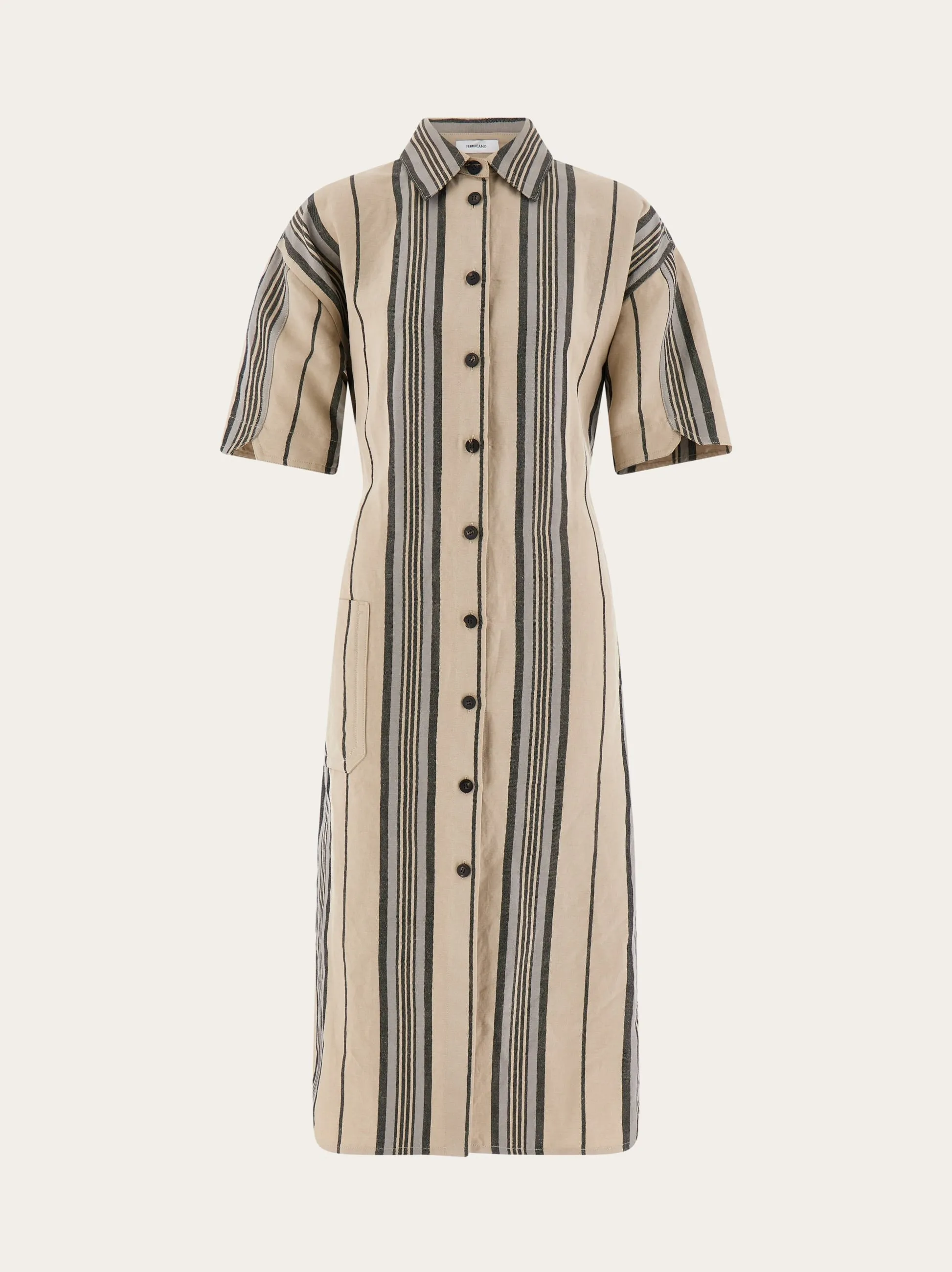 Striped Shirt Dress