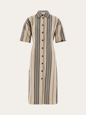 Striped Shirt Dress