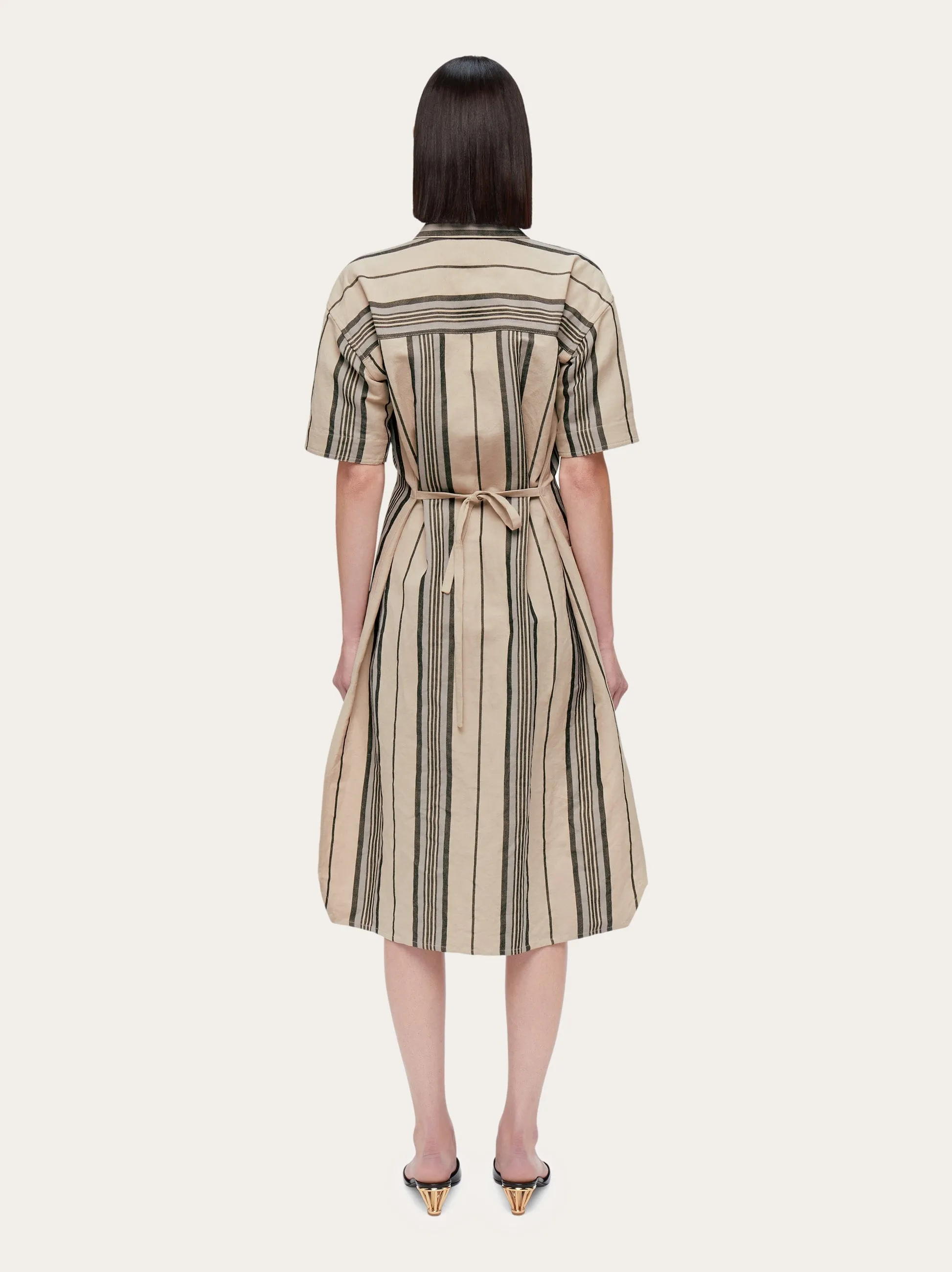Striped Shirt Dress