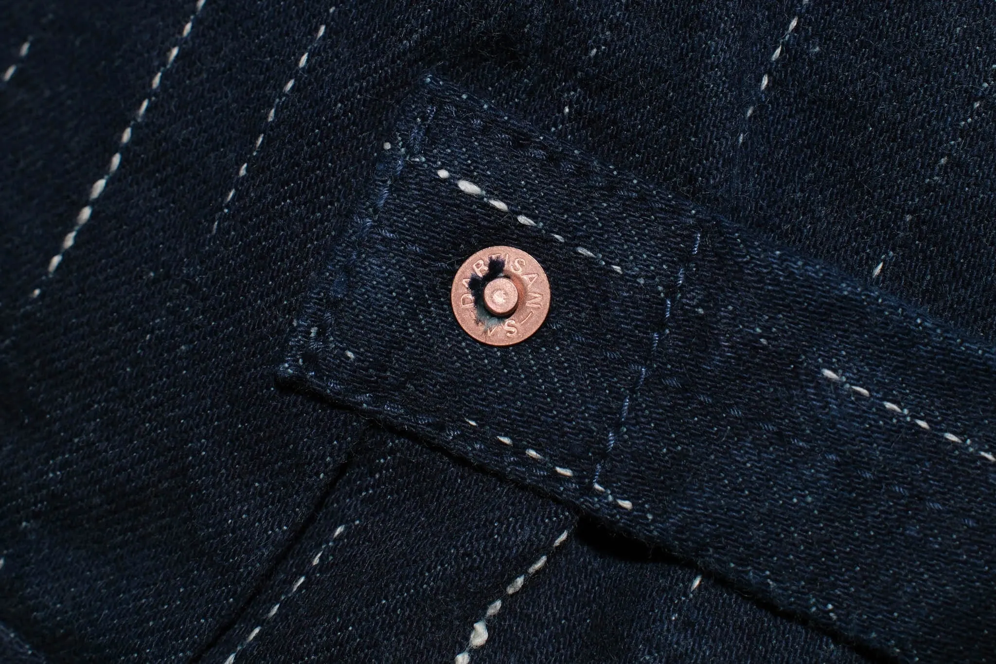 Studio D'Artisan 14oz Indigo Dyed "Rain Kasuri" Type 1 Denim Jacket