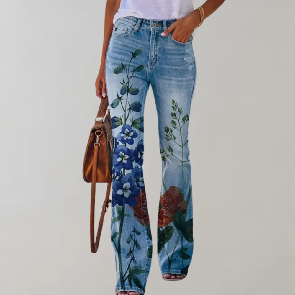 Stylish flared women's trousers by Kjellfrid