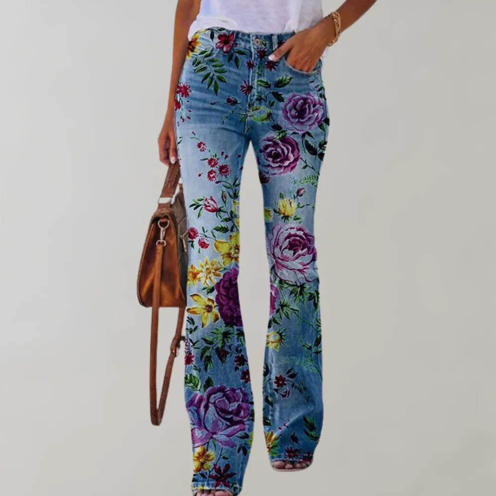 Stylish flared women's trousers by Kjellfrid