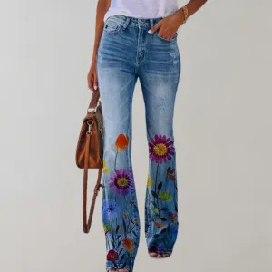 Stylish flared women's trousers by Kjellfrid