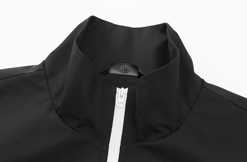 Stylish Patchwork Stand-Up Collar Rain Coat for Men