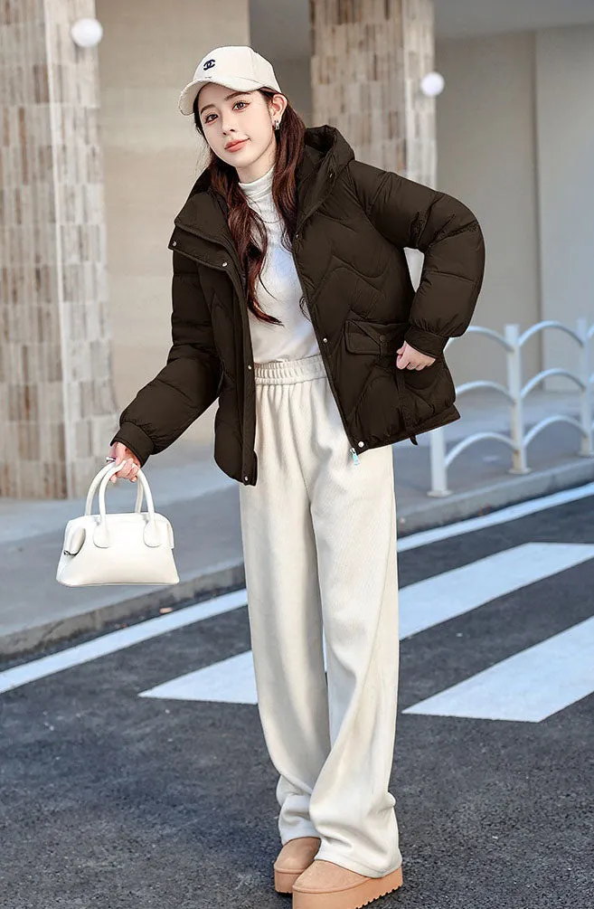 Stylish Quilted Women's Puffer Jacket for Windproof Cold Weather Wear
