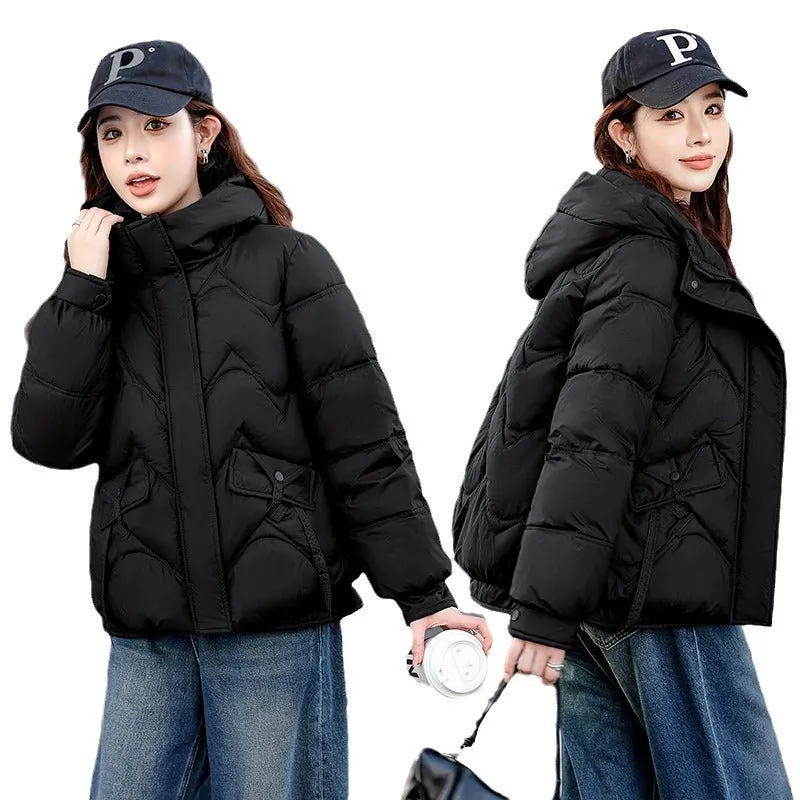 Stylish Quilted Women's Puffer Jacket for Windproof Cold Weather Wear