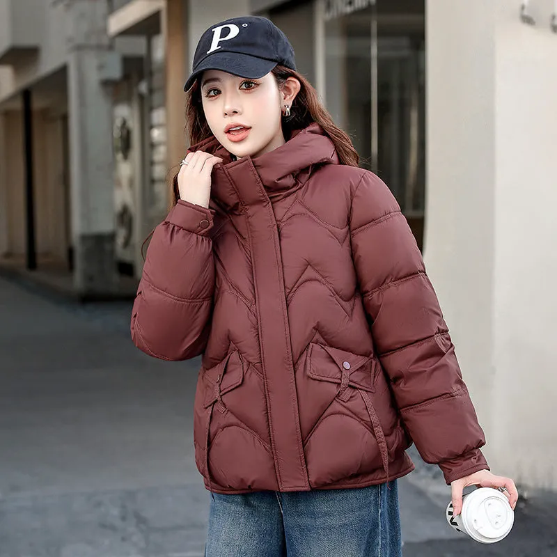 Stylish Quilted Women's Puffer Jacket for Windproof Cold Weather Wear